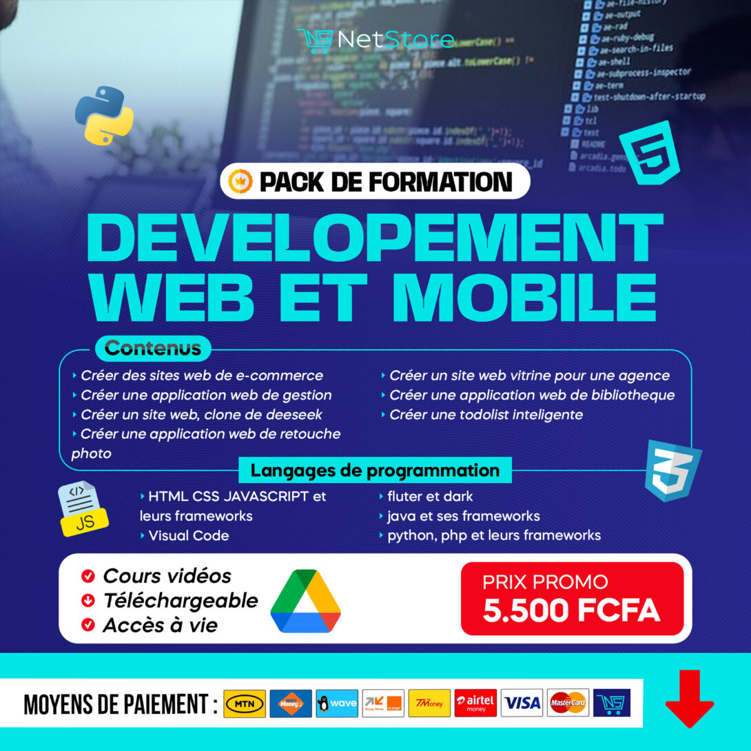 Pack Complet Développement Web & Mobile