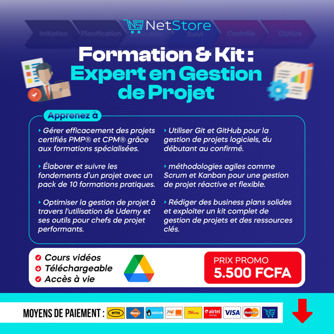 Formation & Kit : Expert en Gestion de Projet